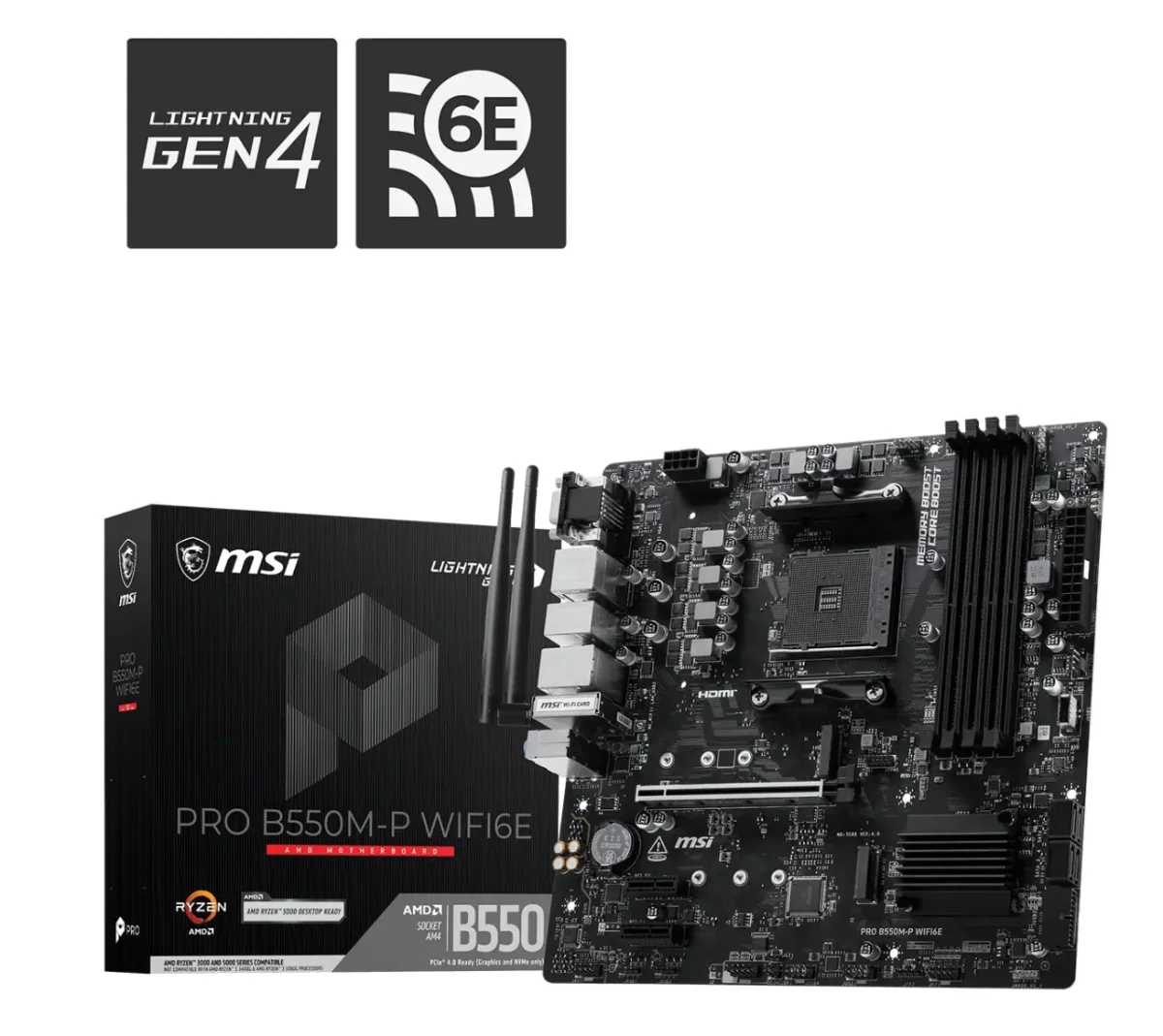 MSI PRO B550M-P WIFI6E Základní deska AM4 mATX