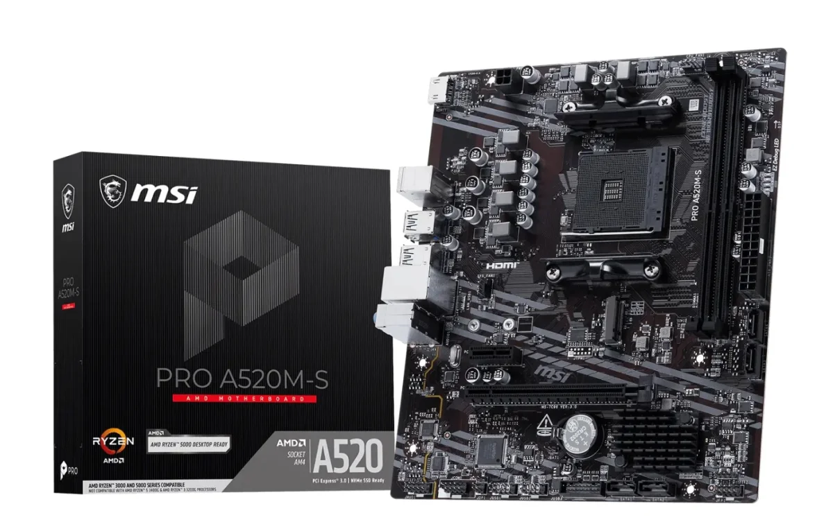 MSI PRO A520M-S Základní deska AM4 mATX