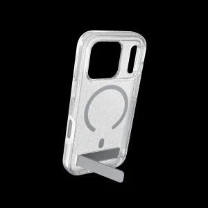 Case Milan Snap with Kickstand for Apple iPhone	18 Pro / 17 Pro - Glitter Silver - obrázek 3