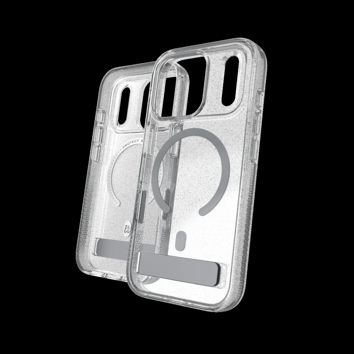 Case Milan Snap with Kickstand for Apple iPhone	18 Pro / 17 Pro - Glitter Silver