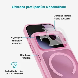 Epico HeroMatte Mag+ Case iPhone 17 Pro/18 Pro růžová - obrázek 4