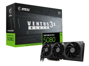 MSI RTX 5080 16GB VENTUS 3X OC BLACK
