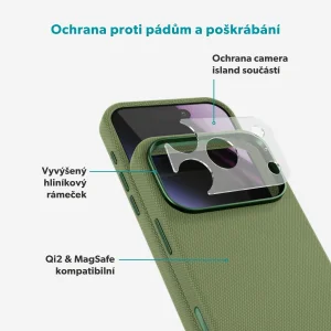 Epico SolidWoven Mag+ Case iPhone 17 Pro Max/18 Pro Max zelená - obrázek 5