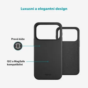 Epico Leather Mag+ Case iPhone 17 Pro/18 Pro černá - obrázek 4