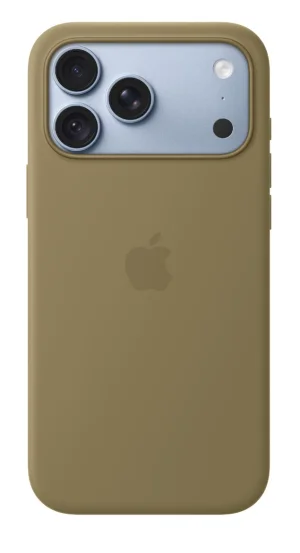 iPhone 18 Pro Max Silicone Case with MS - Olive - obrázek 3