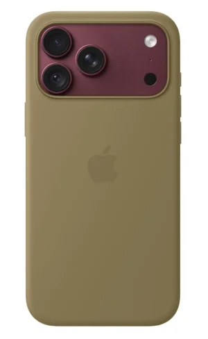 iPhone 18 Pro Max Silicone Case with MS - Olive - obrázek 4