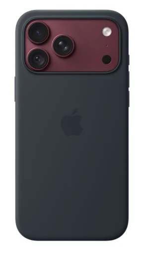iPhone 18 Pro Max Silicone Case with MS - N.Blue - obrázek 2