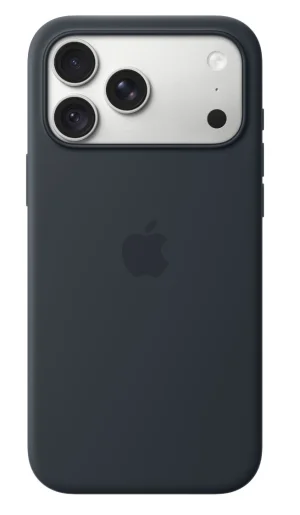 iPhone 18 Pro Max Silicone Case with MS - N.Blue - obrázek 4