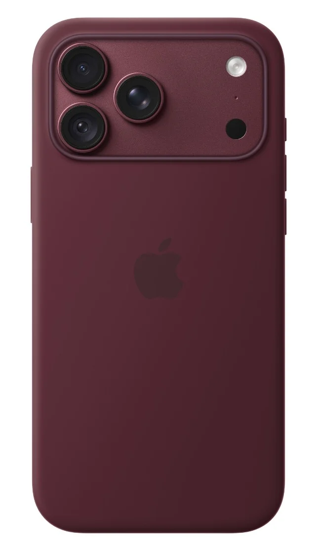 iPhone 18 Pro Max Silicone Case with MS - Burgundy