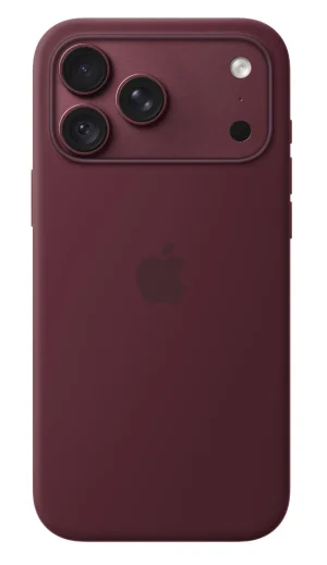 iPhone 18 Pro Max Silicone Case with MS - Burgundy