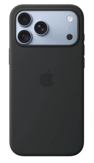 iPhone 18 Pro Max Silicone Case with MS - Black - obrázek 3
