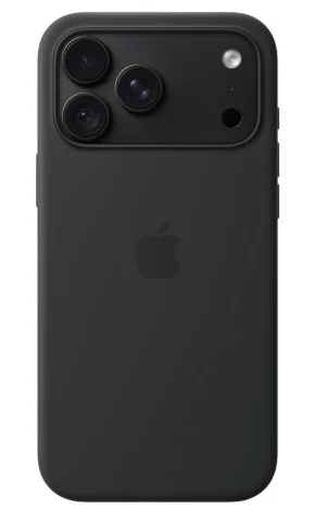 iPhone 18 Pro Max Silicone Case with MS - Black