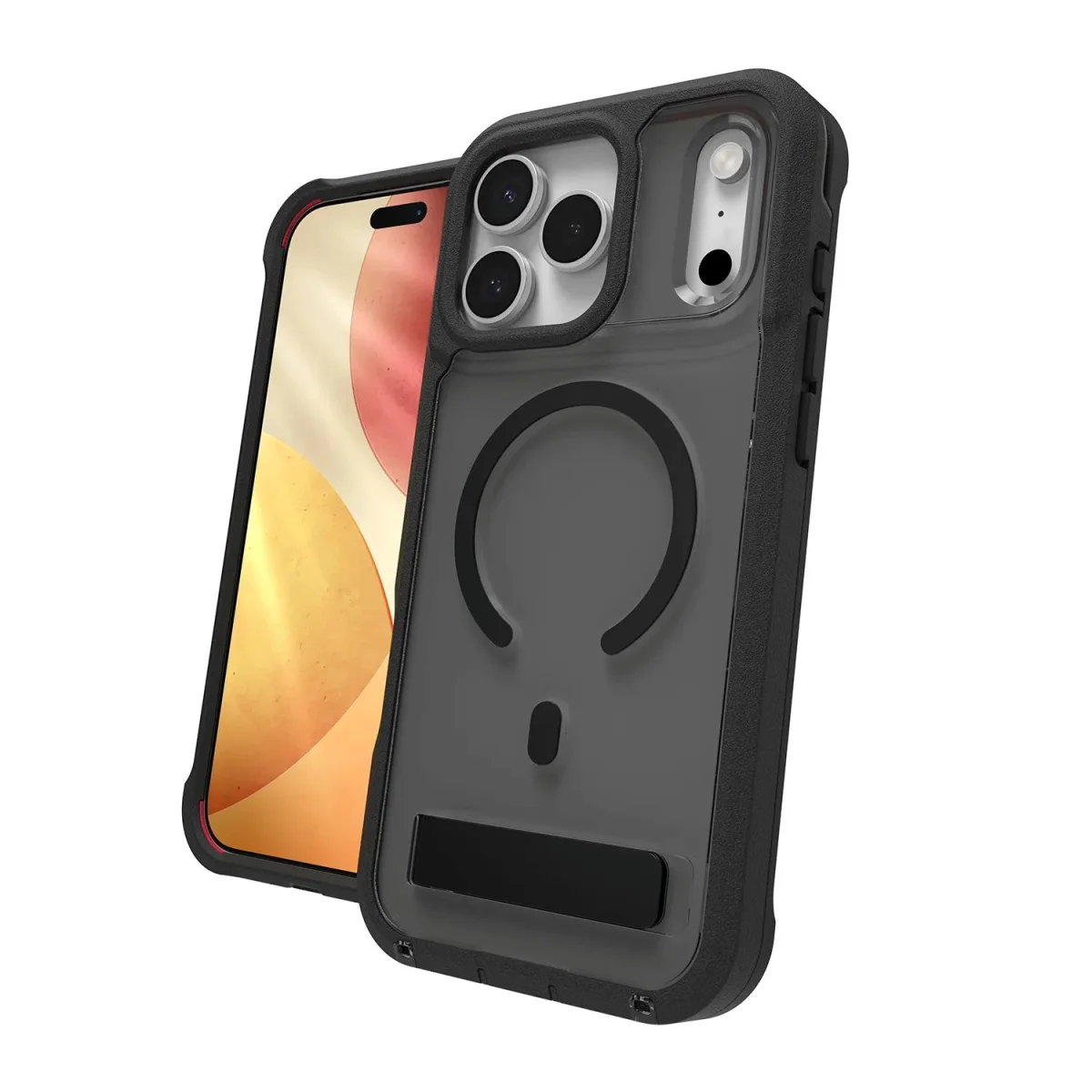 Case Rainier Snap Kickstand Apple iPhone 18 Pro Max / 17 Pro Max - Smoke  Black