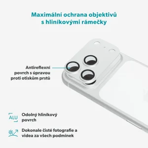 Epico Aluminium AntiReflective Lens iPhone 18 Pro stříbrná - obrázek 3