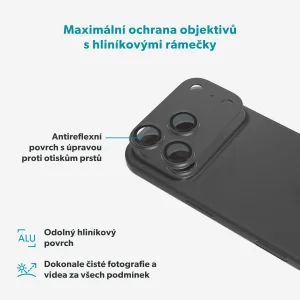 Epico Aluminium AntiReflective Lens iPhone 18 Pro Max černá - obrázek 3