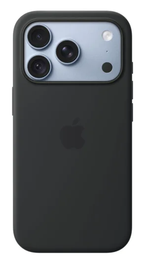 iPhone 18 Pro Silicone Case with MS - Black - obrázek 3