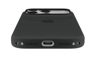 iPhone 18 Pro Silicone Case with MS - Black - obrázek 5