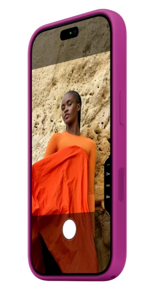 iPhone 18 Pro Silicone Case with MS - Magenta - obrázek 4