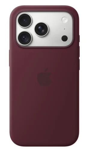 iPhone 18 Pro Silicone Case with MS - Burgundy - obrázek 3