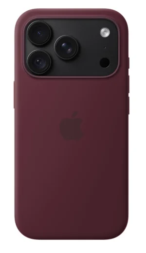 iPhone 18 Pro Silicone Case with MS - Burgundy - obrázek 4