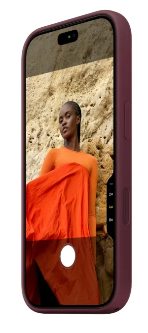 iPhone 18 Pro Silicone Case with MS - Burgundy - obrázek 5