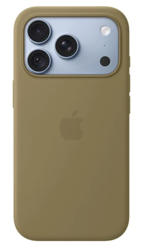 iPhone 18 Pro Silicone Case with MS - Olive - obrázek 3