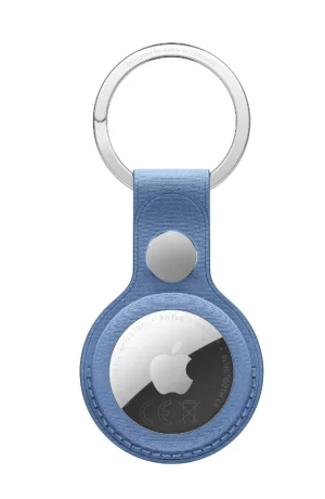 AirTag FineWoven Key Ring - Wildflower Blue