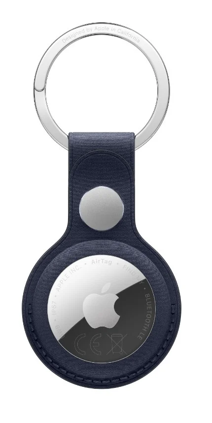 AirTag FineWoven Key Ring - Navy