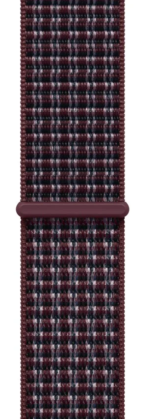 Watch Acc/40/Burgundy Plaid Sport Loop