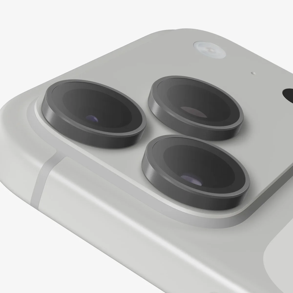 Glass Elite Anti-Reflective Camera Rings for Apple iPhone 18 Pro Max / 18 Pro - Silver