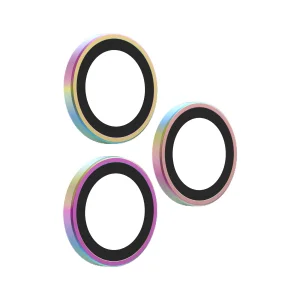 Glass Elite Anti-Reflective Camera Rings for Apple iPhone 18 Pro Max / 18 Pro - Iridescent - obrázek 2