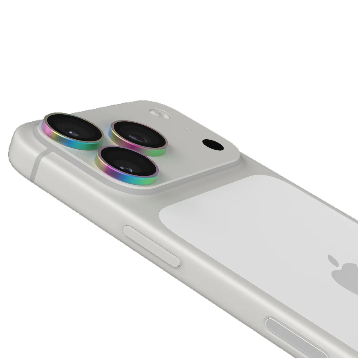 Glass Elite Anti-Reflective Camera Rings for Apple iPhone 18 Pro Max / 18 Pro - Iridescent