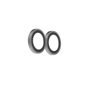 Glass Elite Anti-Reflective Camera Rings for Apple iPhone Duo - Silver - obrázek 2