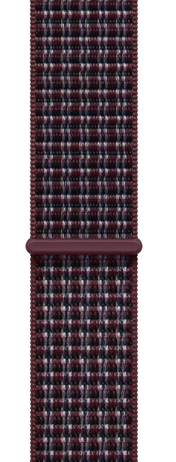 Watch Acc/46/Burgundy Plaid Sport Loop