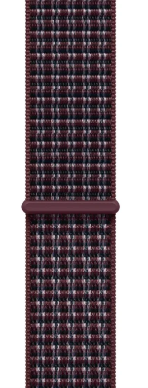 Watch Acc/46/Burgundy Plaid Sport Loop