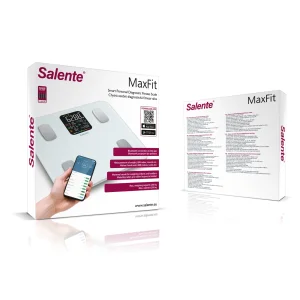 Salente MaxFit, chytrá osobní diagnostická fitness váha, Bluetooth, bílá - obrázek 5