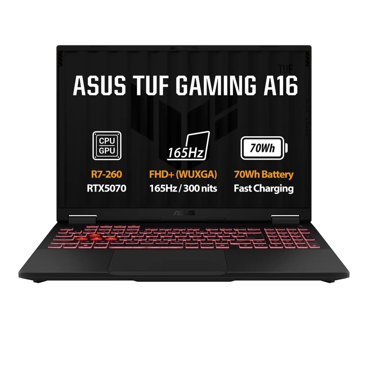 ASUS TUF Gaming A16 16" RTX5070 Ryzen7/16GB/512GB