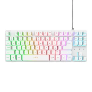 TRUST GXT833 THADO TKL KEYBOARD WHT US - obrázek 4