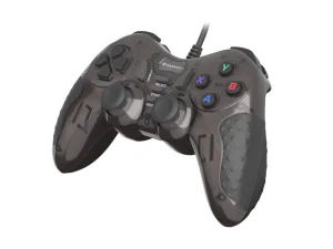 Drátový gamepad Genesis MANGAN 200, pro PC, vibrace, černý