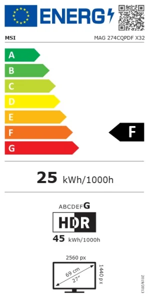 MSI MAG 274CQPDF X32 27" WQHD 320Hz - obrázek 6