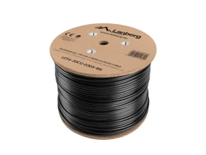 Instalační LAN kabel CAT.6 FTP 305 m, gelová výplň, měď, černý, LANBERG - obrázek 2