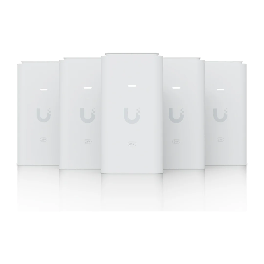 Ubiquiti UACC-Adapter-PoE-24-12W-5, PoE Adapter, 24V DC, 12W, 5-pack