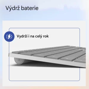 Microsoft Surface Keyboard (2. edice) commercial/Bezdrátové Bluetooth/CZ/SK/Šedá - obrázek 4