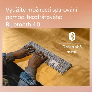 Microsoft Surface Keyboard (2. edice) commercial/Bezdrátové Bluetooth/CZ/SK/Šedá - obrázek 6