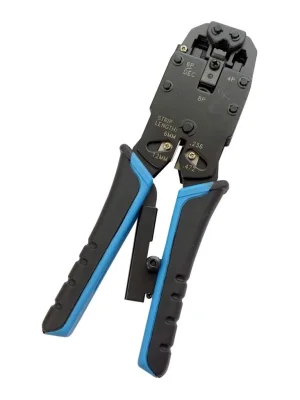 W-Star Kleště WS2008R UTP RJ45/ RJ12/RJ11 PROFI s ráčnou bez ořezávače izolace