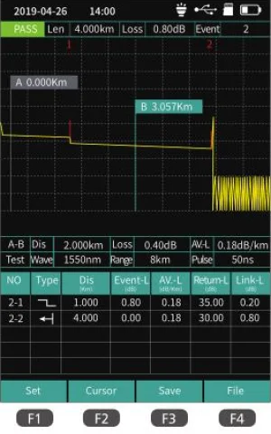 PRO MINI OTDR Fiber Optic Reflectometer 980REV - obrázek 3