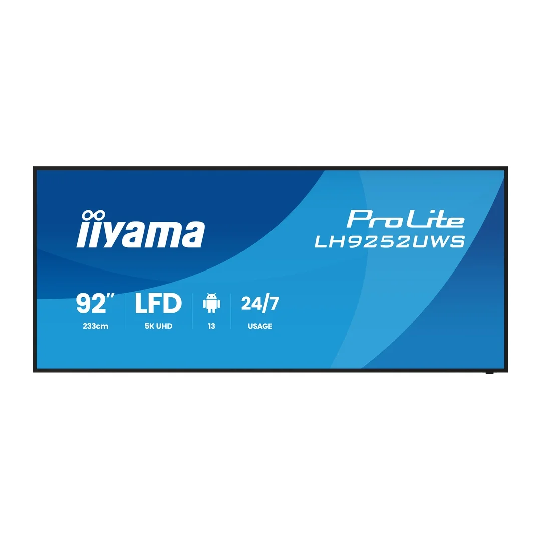 92" iiyama LH9252UWS-B1AG:VA,5K,24/7