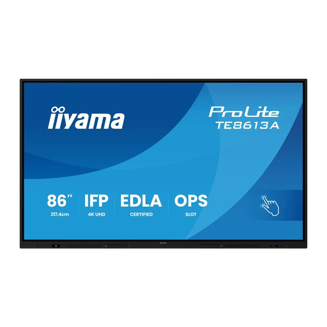86" iiyama TE8613A-B3AG:IPS,4K,40P,USB-C,EDLA
