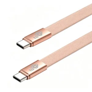 TB plochý kabel USB-C na USB-C, 1m, oranžový - obrázek 3