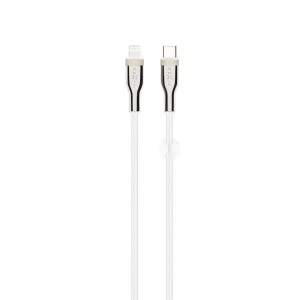 FIXED Opletený kabel USB-C/Light., 1.2m